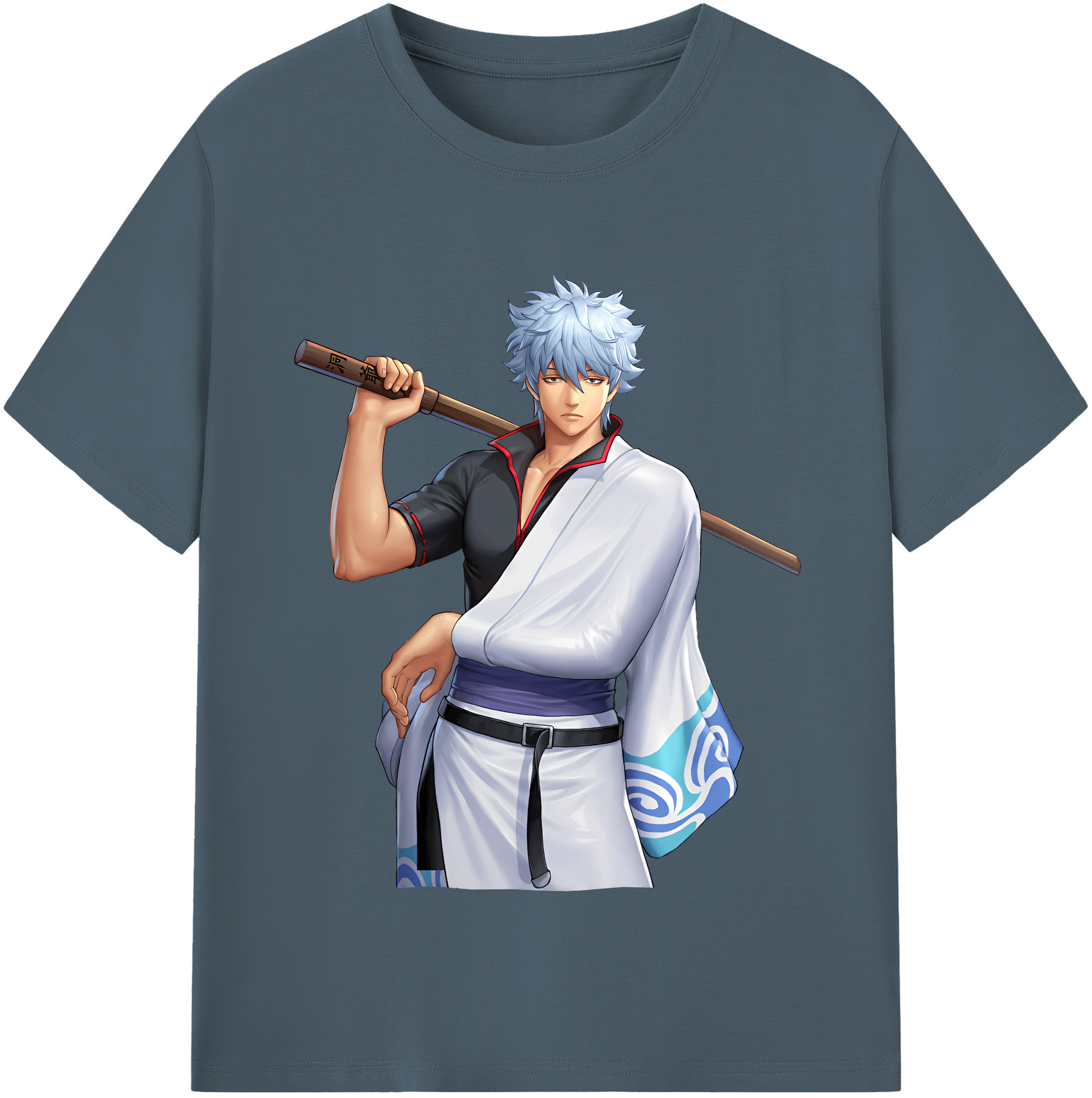 （画像用） ぎんたま 坂田銀時（さかたぎんとき） 神楽 志村新八（しむら しんぱち） GINTAMA Sakata Gintoki Kagura Shimura Shinpachi 綿100％半袖Tシャツ（フロントプリント）